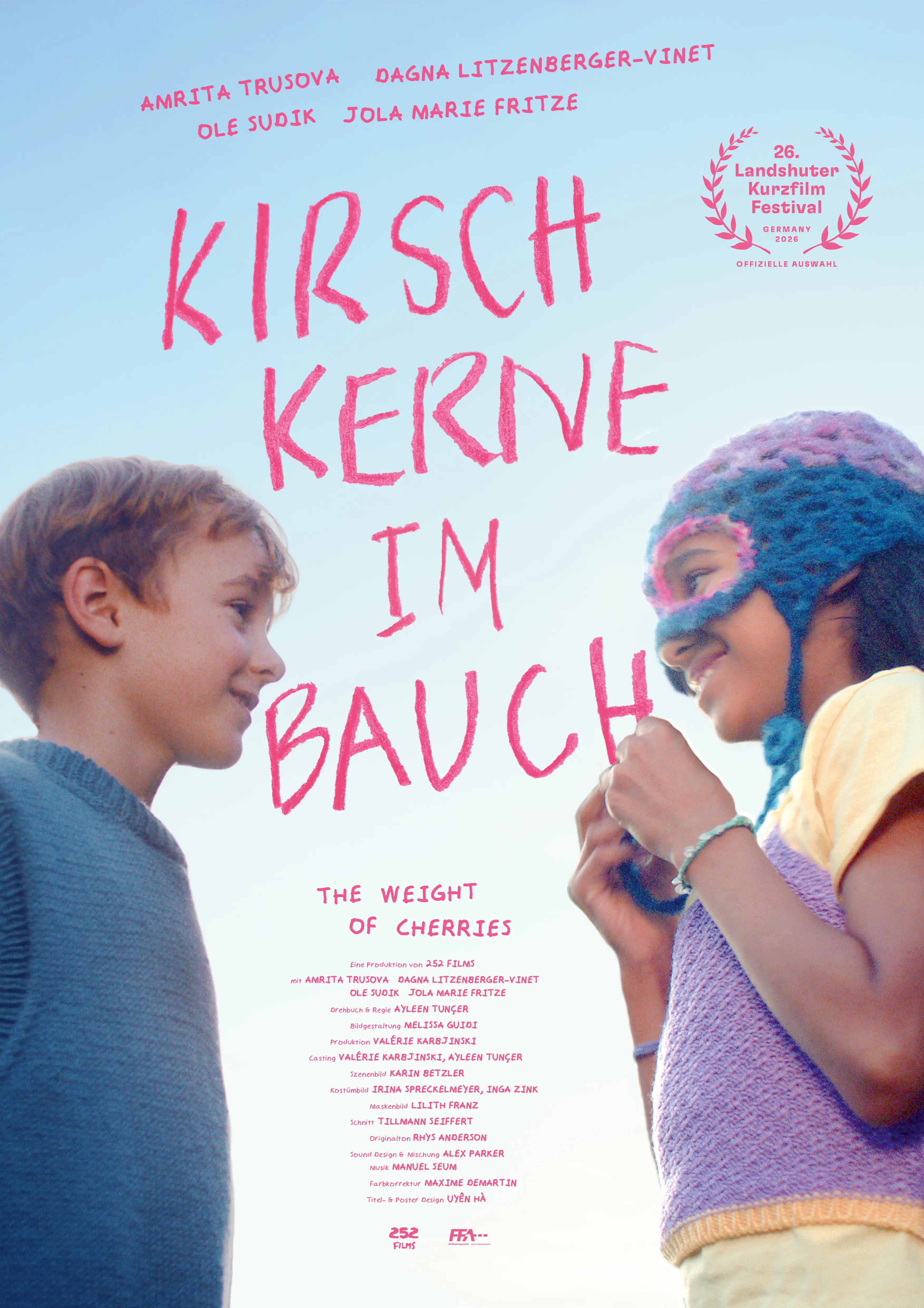 Kirschkerne im Bauch poster